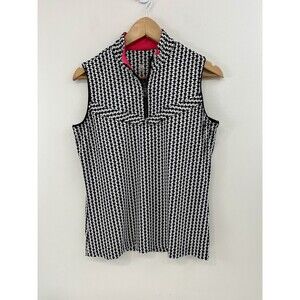 Tail Black and White Patterned Tank Top